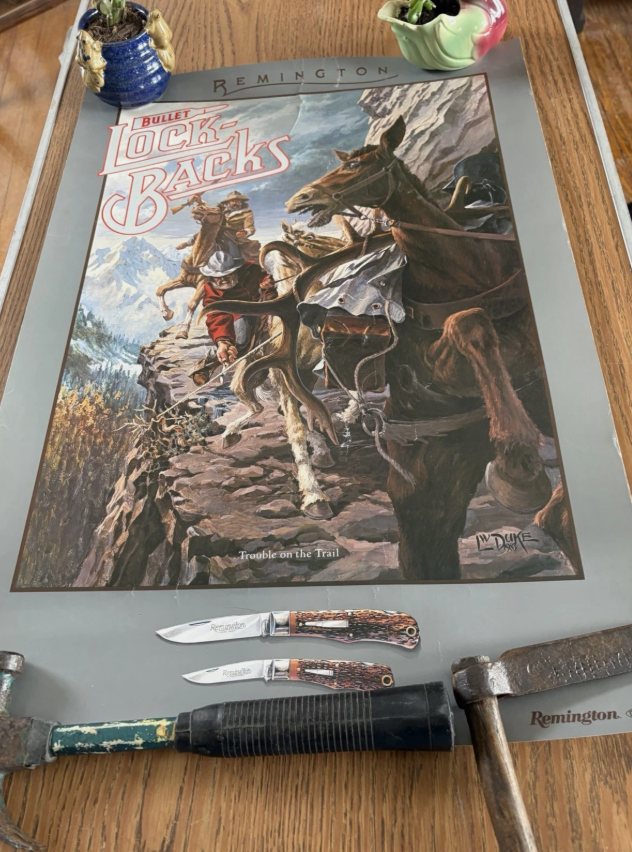 Share Remington 1995 The Trailhand Bullet Knife Poster Knot in The Plan LW Duke