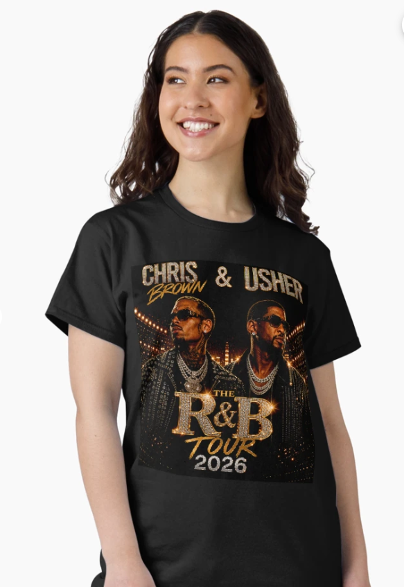 Chris Brown And Usher The RB Tour Raymond And Brown 2026 North America Classic T-Shirt