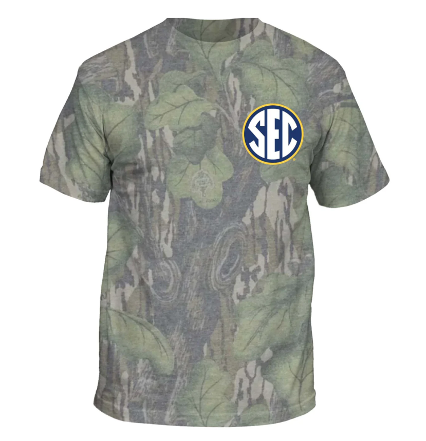 SEC Circle Logos Short Sleeve T-Shirt in Full Foliage