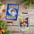 Personalized PokeCard, Custom Birthday Photo Art Card, Anniversary Proposal Invitation,Christmas Wedding Day Couple Engagement, Holiday Gift