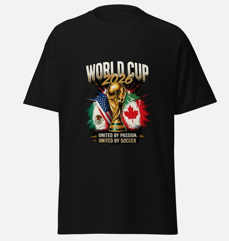 Soccer World Cup 2026 T Shirt USA Mexico Canada Football Fan Gift Tee
