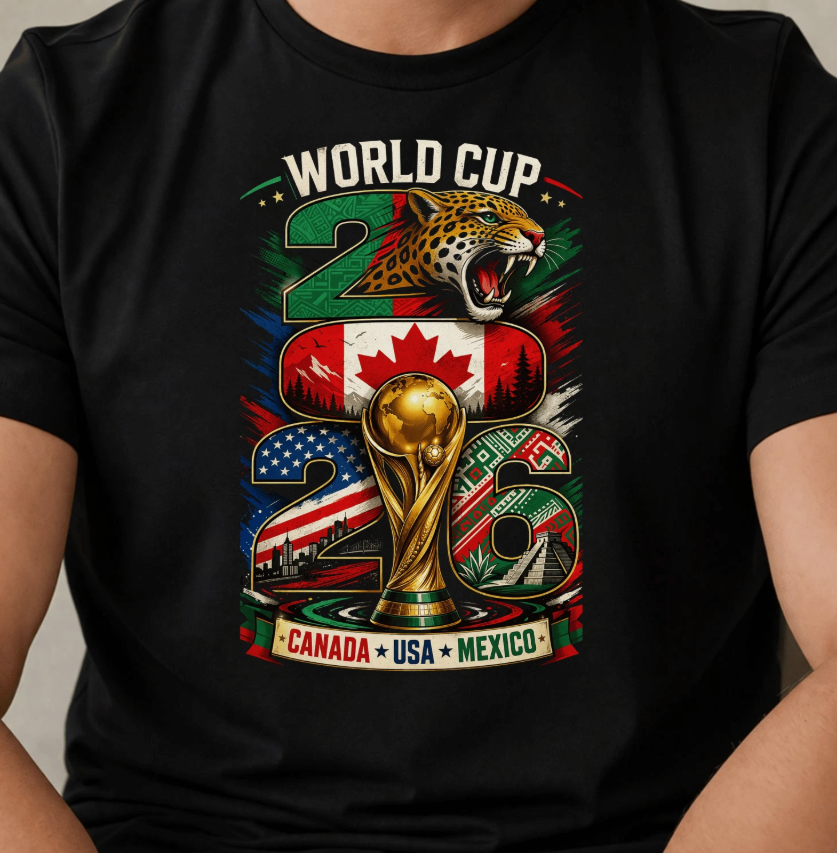 World Cup 2026 Shirt North America Football Fan USA Canada Mexico Gift Tee