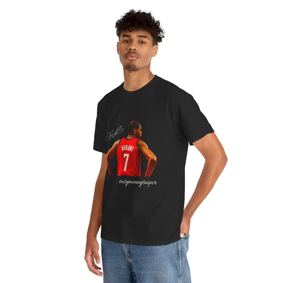 Kevin Durant Houston T Shirt Easymoneysniper Autograph Edition