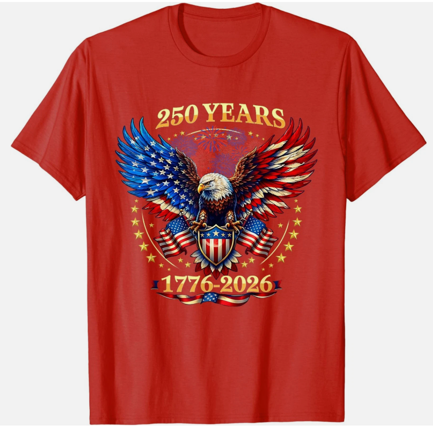 250 Anniversary USA 250th Years 4th July Independence Day T-Shirt