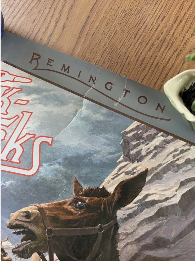 Share Remington 1995 The Trailhand Bullet Knife Poster Knot in The Plan LW Duke