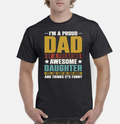 Fathers Day Gift Mens Birthday T Shirt For Dad Mans Tee Gifts For Daddy Grandad