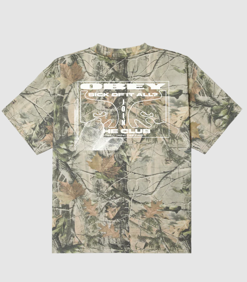 Club Heavyweight T-Shirt Leaf Camo