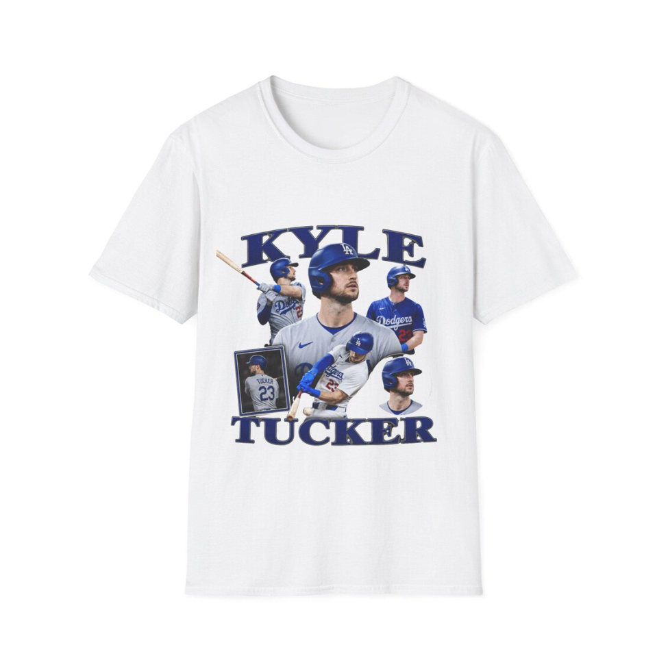 Kyle Tucker Baseball Collage T-Shirt Dodgers Player Fan Tee