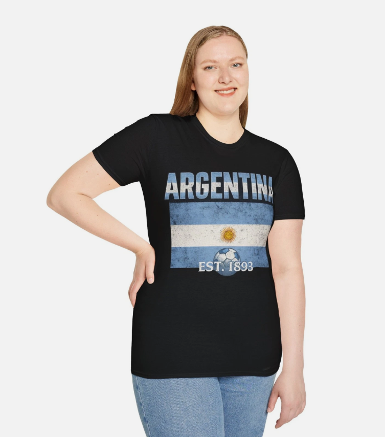 Argentina Flag Tee |Nation Heritage Collection Argentina EST.1893 T-Shirt