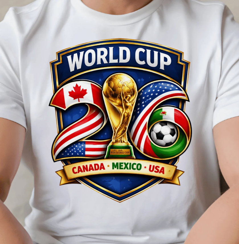 2026 World Cup Shirt USA Canada Mexico Soccer Lovers Graphic Gift Unisex T-shirt
