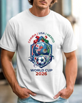 Canada USA Mexico World Cup 2026 Soccer T-Shirt | Tricolor Badge Design