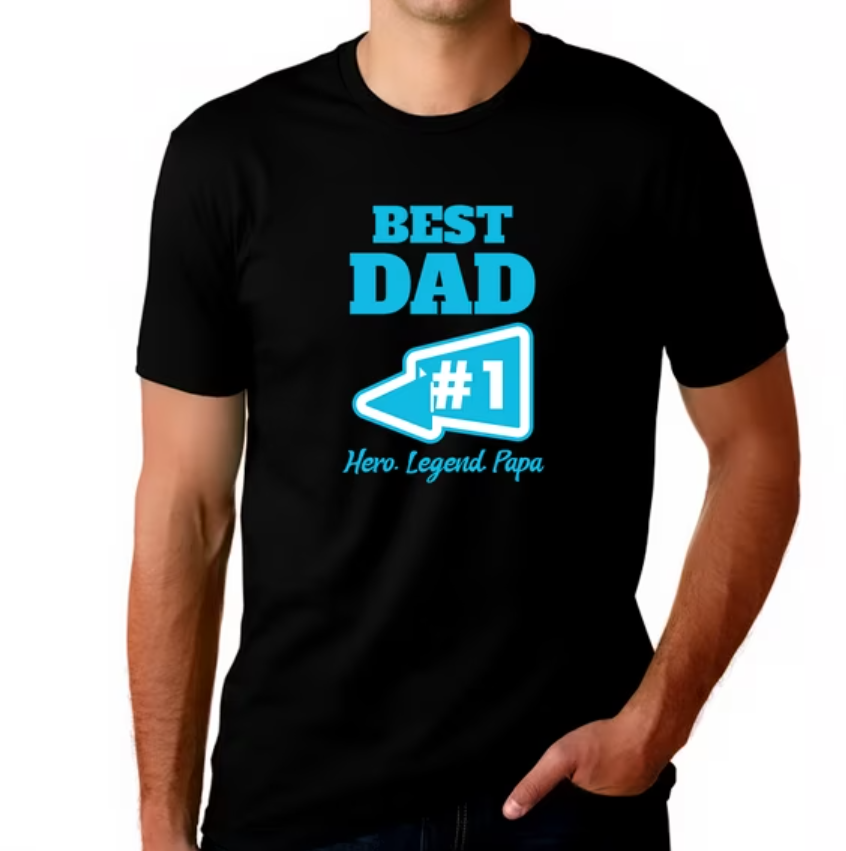 Daddy Shirt #1 Dad Shirt for Men Dad Shirts Fathers Day Shirt Gifts for Dads