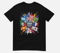 2026 Soccer World USA Flag Burst Fan Tee T-Shirt