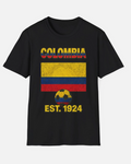 Colombia Flag Futbol Soccer T-Shirt | Nations Heritage Collection | Vintage