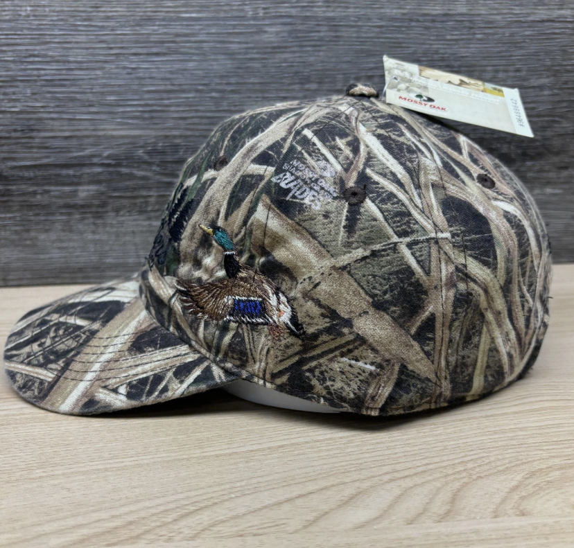 Scheels Outfitters Hat Cap Strap Back Mens OSFA Camo Duck Mossy Oak NWT