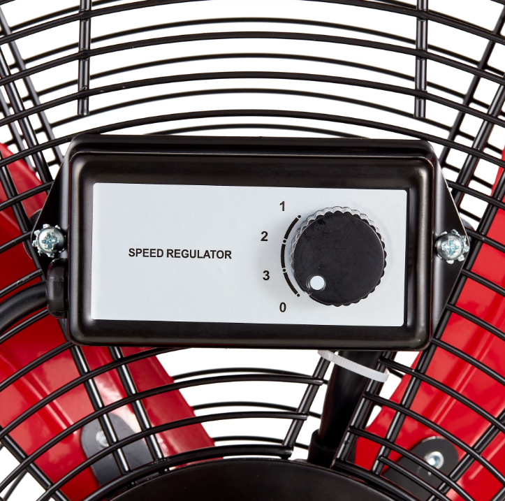 Hyper Tough 20-Inch HV Sealed Motor Drum Fan with 3-Speed Control, Wall Mountable