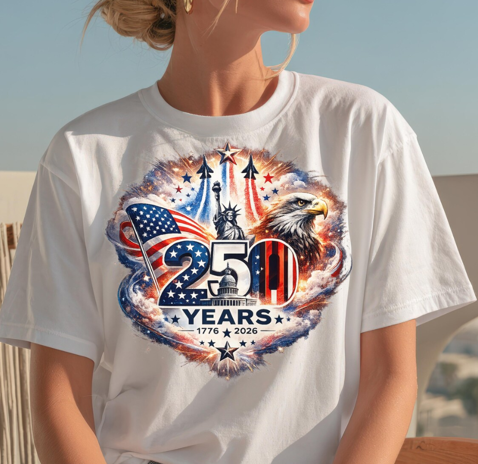 USA 250th Anniversary Eagle Design