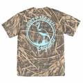 Teal Dirty Marsh Logo Short Sleeve T-Shirt in Shadowgrass