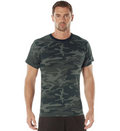 Black Camouflage Crew Neck T-Shirt