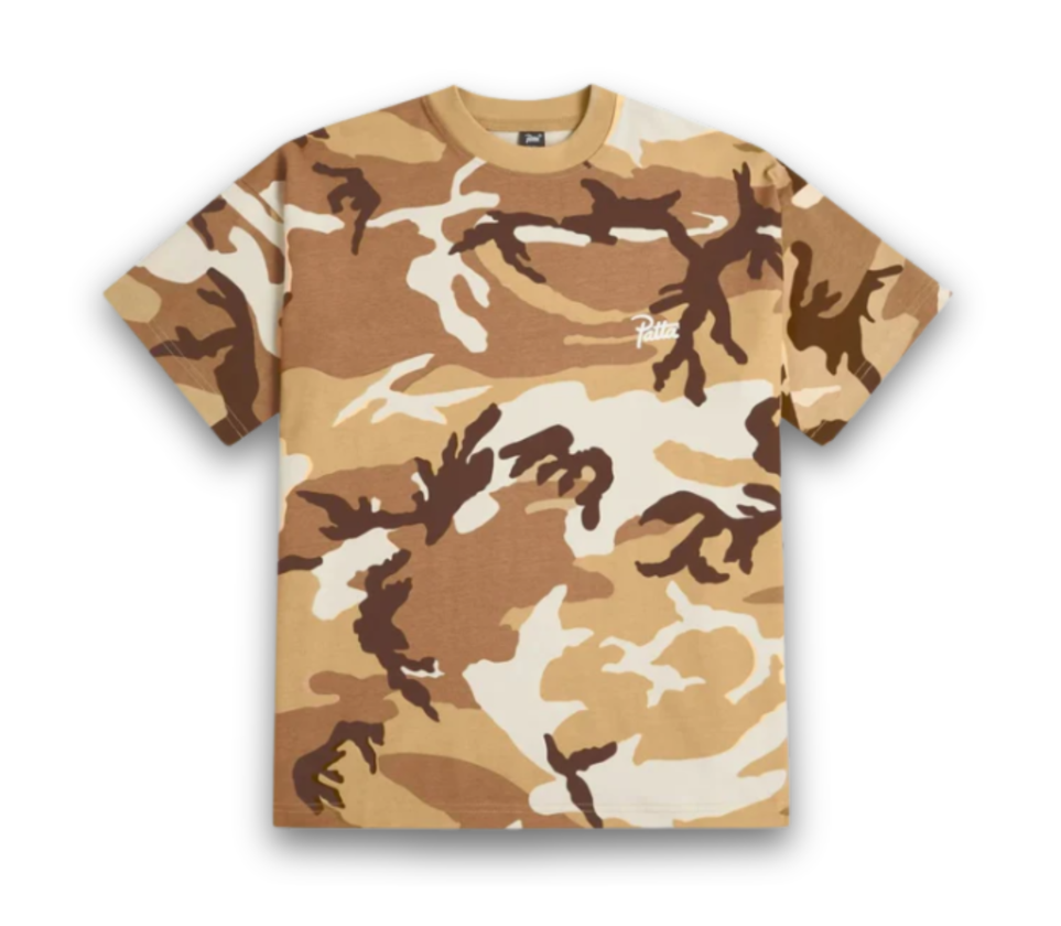 Patta Bark Woodland Camo Tee Sand Dollar