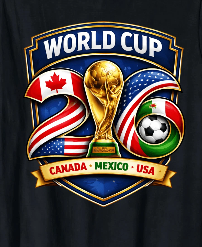 2026 World Cup Shirt USA Canada Mexico Soccer Lovers Graphic Gift Unisex T-shirt