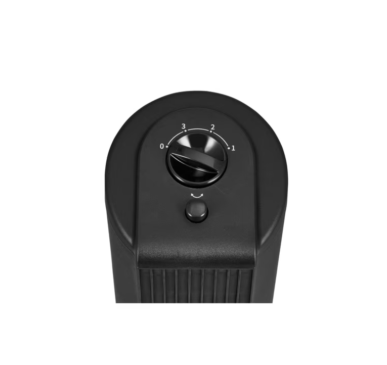 Mainstays 28-Inch Tower Fan with 3-Speed Settings and Oscillation, Black, MSWMT24MBV