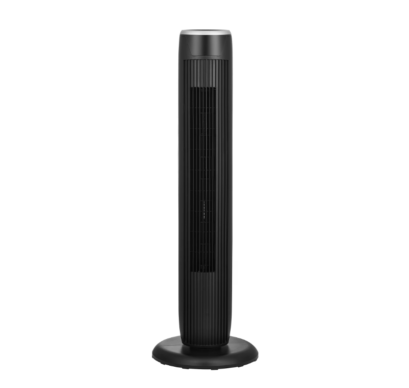 Mainstays 36-Inch Tower Fan with 3-Speed Settings and Oscillation, Remote, Black, MSWMT24JRV