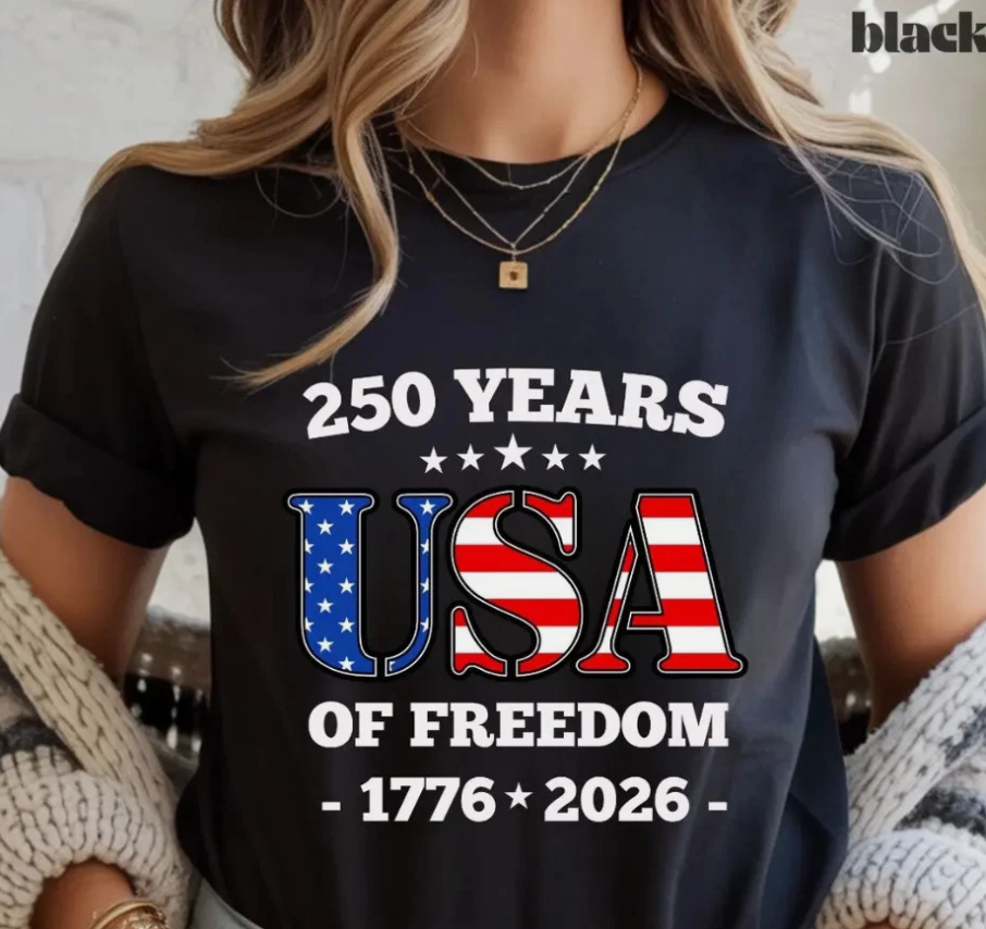 250 Years USA of Freedom Shirt Independence Day T-Shirt Celebrate 250th