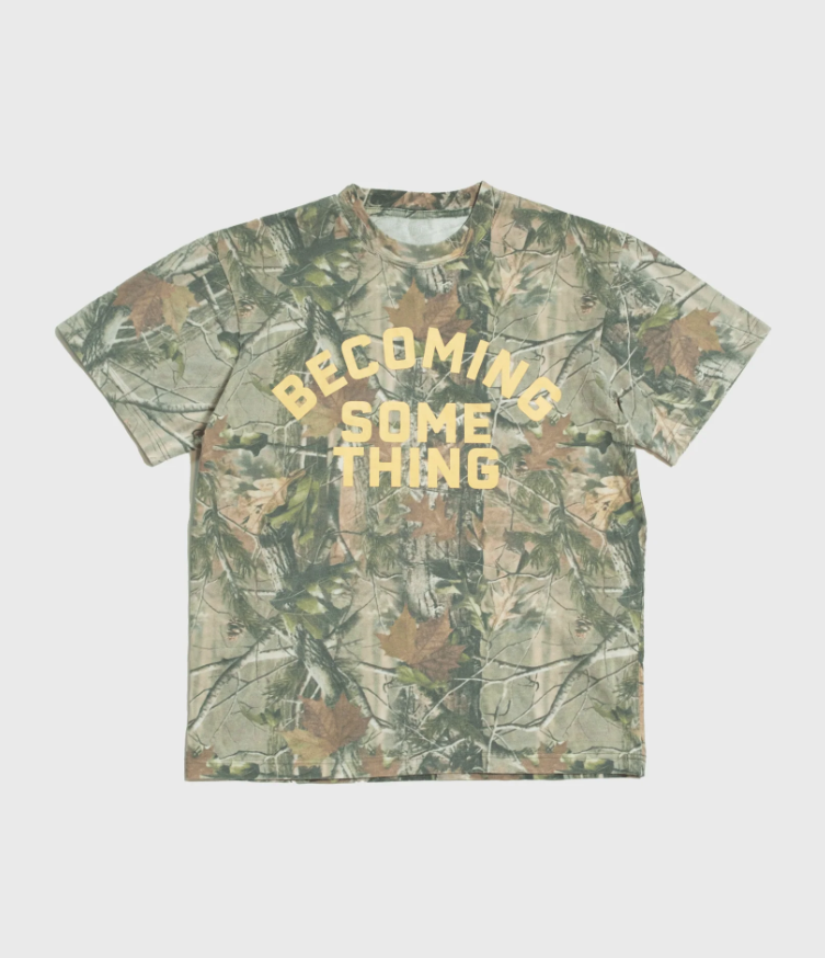 "Becoming Something" Vintage Heavyweight Camo Tee