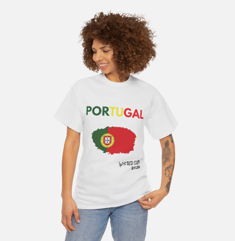 Portugal World Cup 2026 Soccer T‑Shirt | Portuguese Football Supporter Tee | Uni