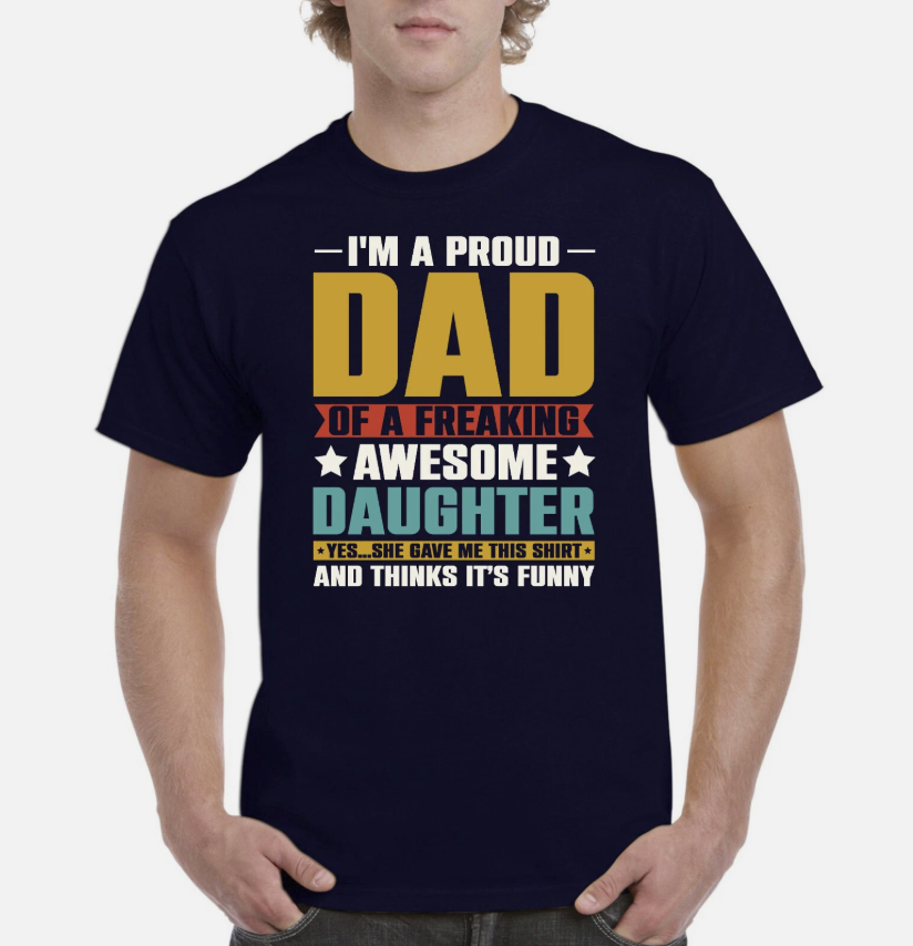Fathers Day Gift Mens Birthday T Shirt For Dad Mans Tee Gifts For Daddy Grandad