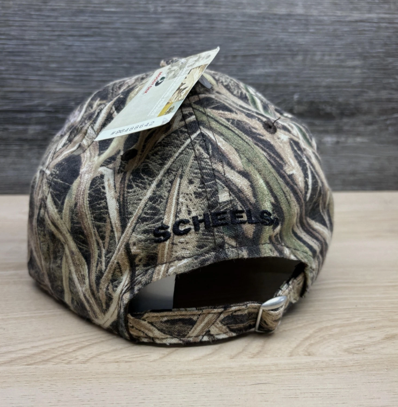Scheels Outfitters Hat Cap Strap Back Mens OSFA Camo Duck Mossy Oak NWT