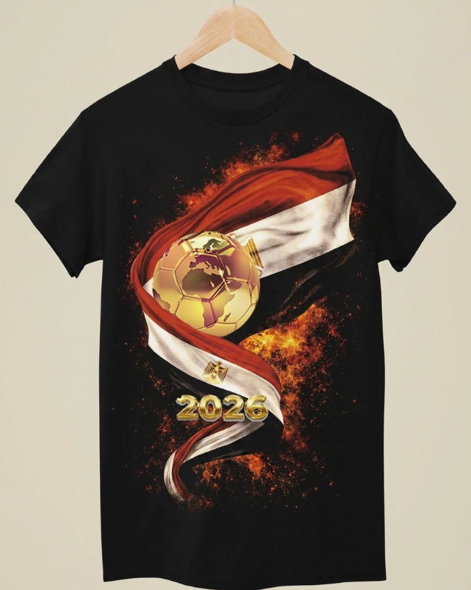 WC 2026 INSPIRED Cool Unisex Black T-Shirt - Egypt