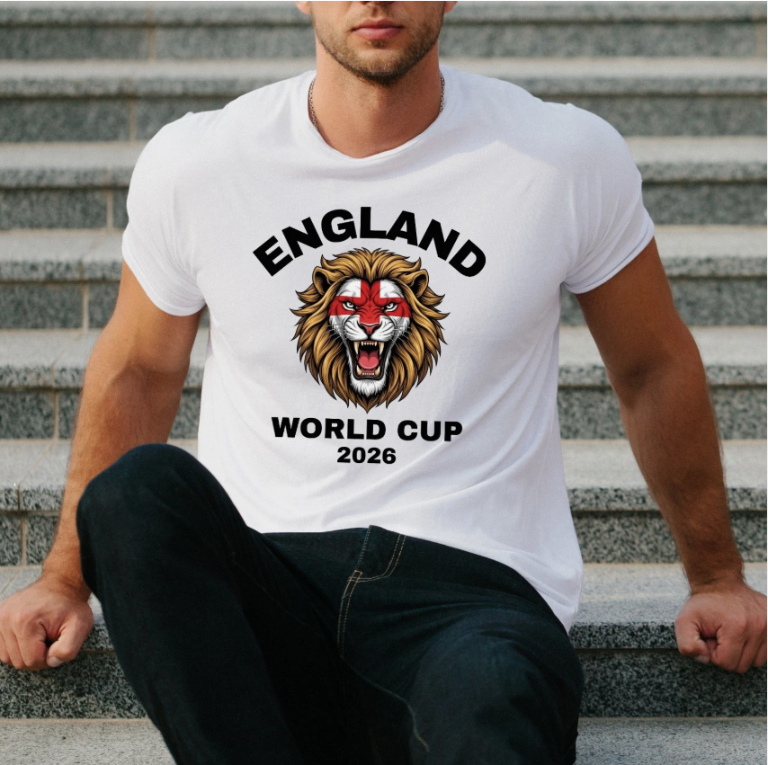 ENGLAND World Cup 2026 Adult T-Shirt Football Coming Home Soccer Unisex Tee