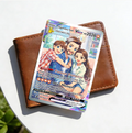 Custom Gamer Dad Trading Card, Anime Style Personalized Keepsake, Father's Day Gift