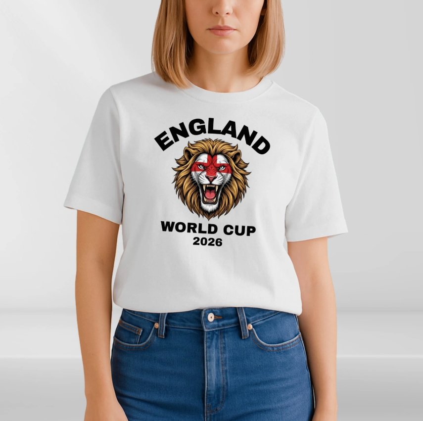 ENGLAND World Cup 2026 Adult T-Shirt Football Coming Home Soccer Unisex Tee