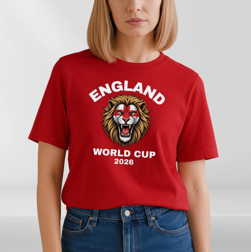 ENGLAND World Cup 2026 Adult T-Shirt Football Coming Home Soccer Unisex Tee