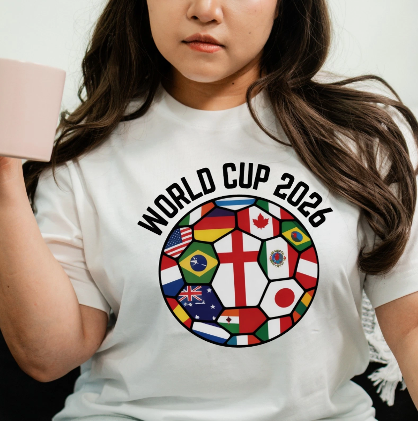 World Cup 2026 Football Shirt Flags Of The World Soccer Fan Graphic Tee