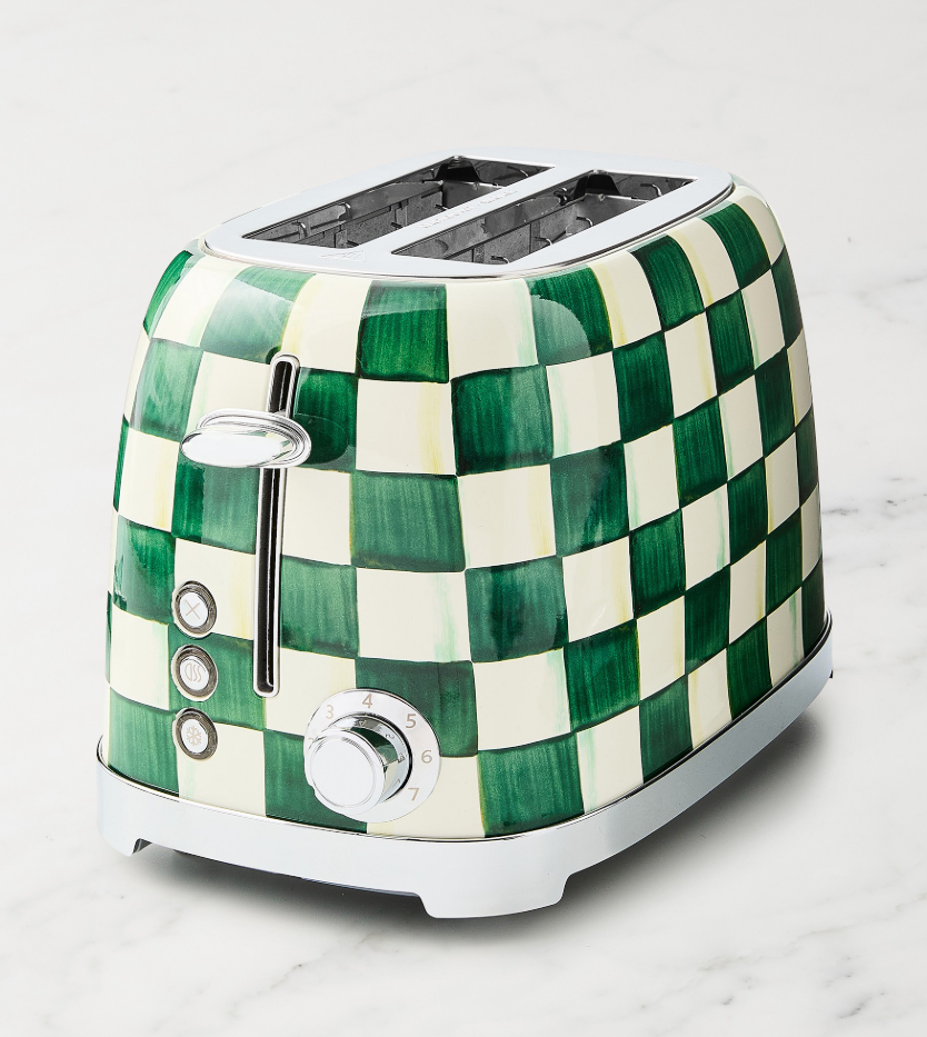 MacKenzie-Childs Emerald Check 2-Slice Toaster