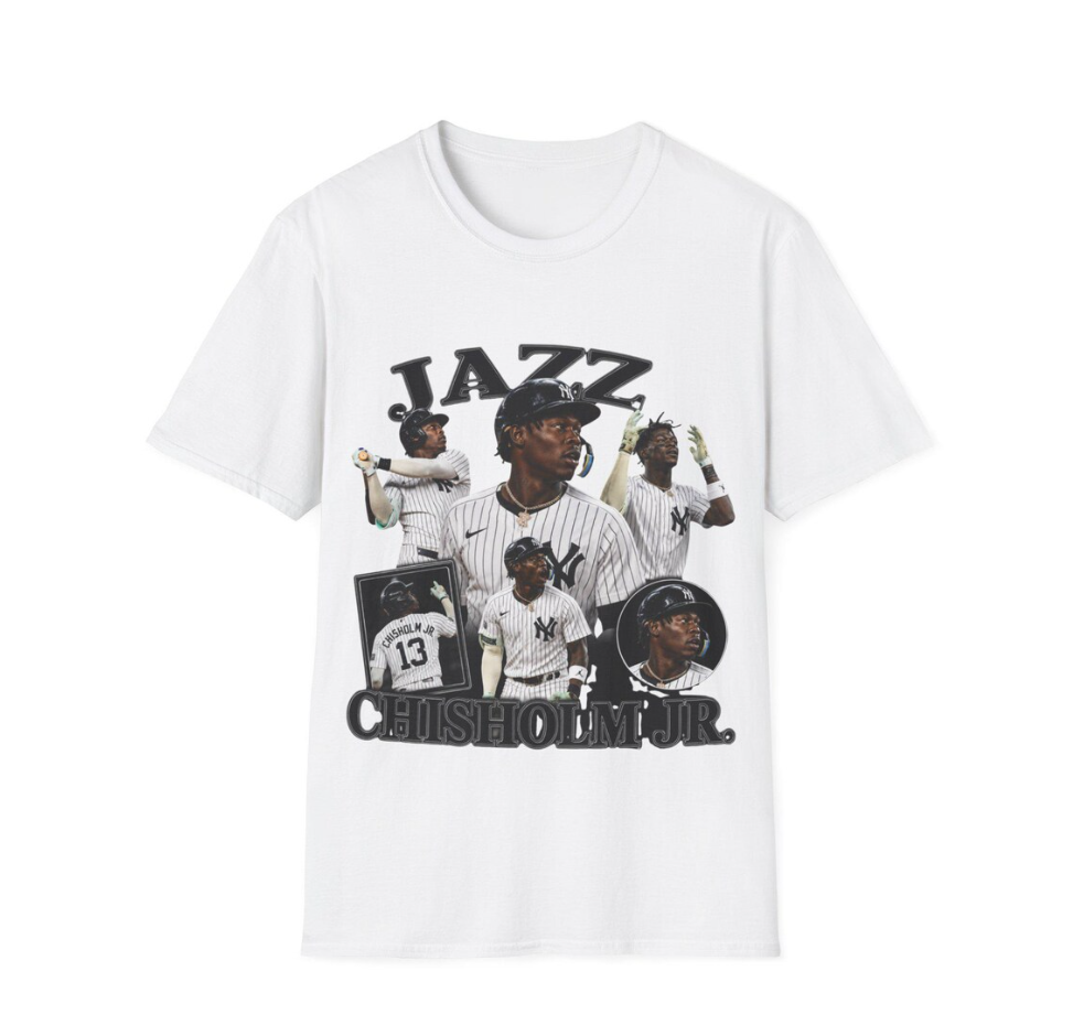 Jazz Chisholm Jr. Baseball Player Collage T-Shirt Vintage Sports Graphic