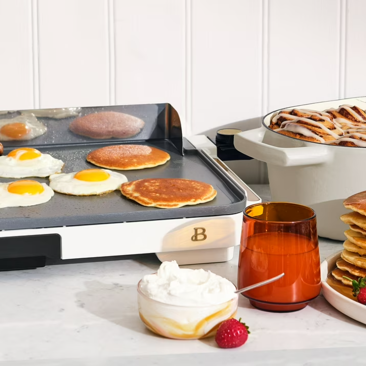 Beautiful Griddle 12x22 with backsplash, White Icing