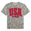 USA Metallic Puff Short Sleeve T-Shirt