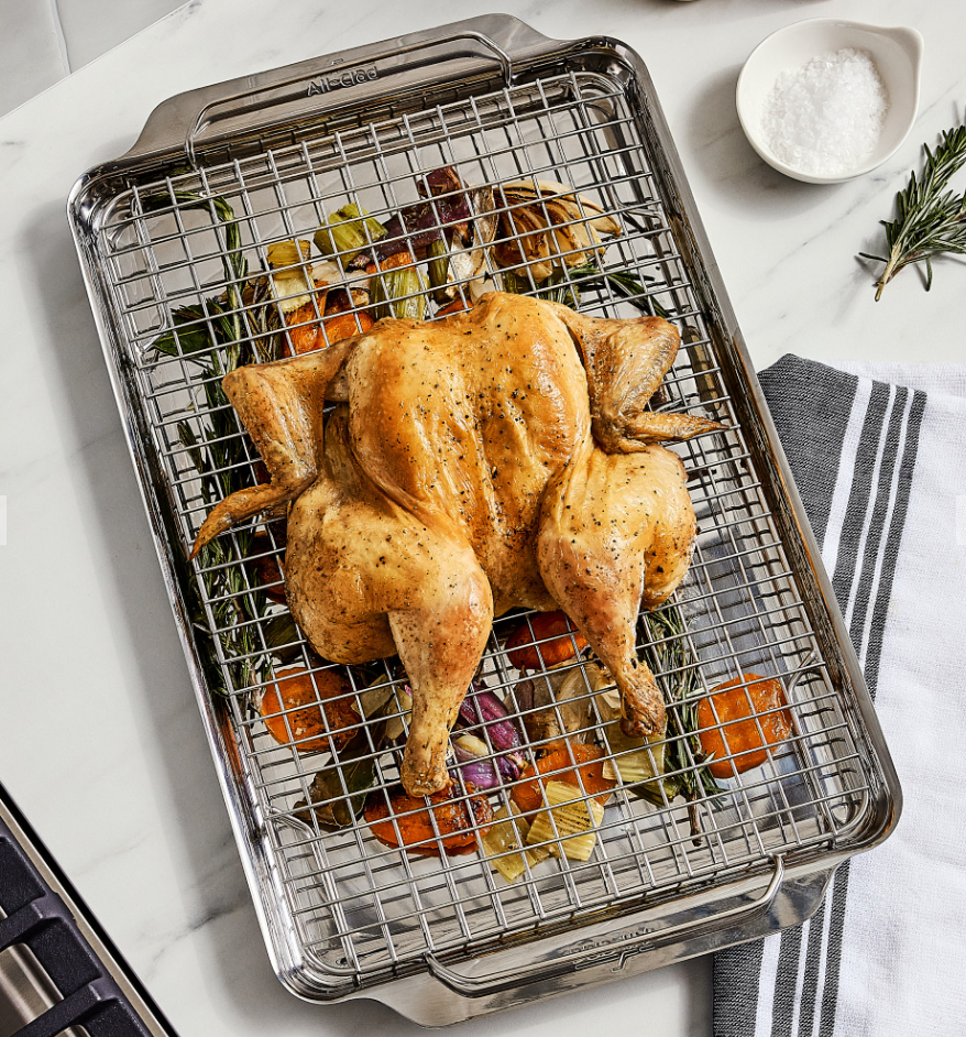 All-Clad Stainless Steel Half Sheet with Cooling Rack