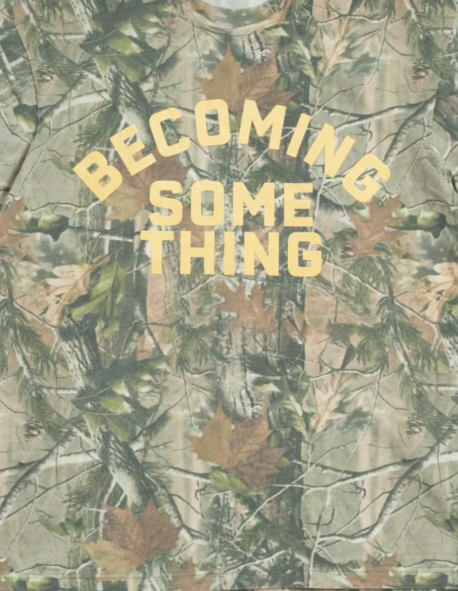"Becoming Something" Vintage Heavyweight Camo Tee