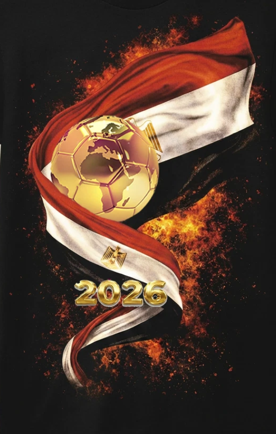 WC 2026 INSPIRED Cool Unisex Black T-Shirt - Egypt