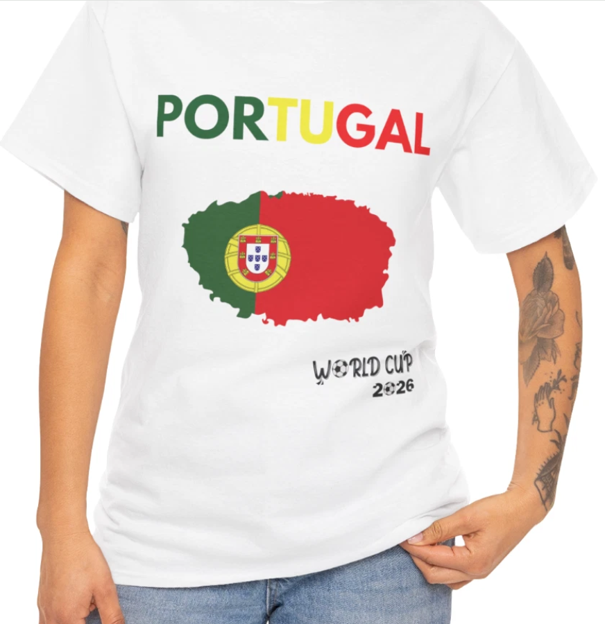 Portugal World Cup 2026 Soccer T‑Shirt | Portuguese Football Supporter Tee | Uni