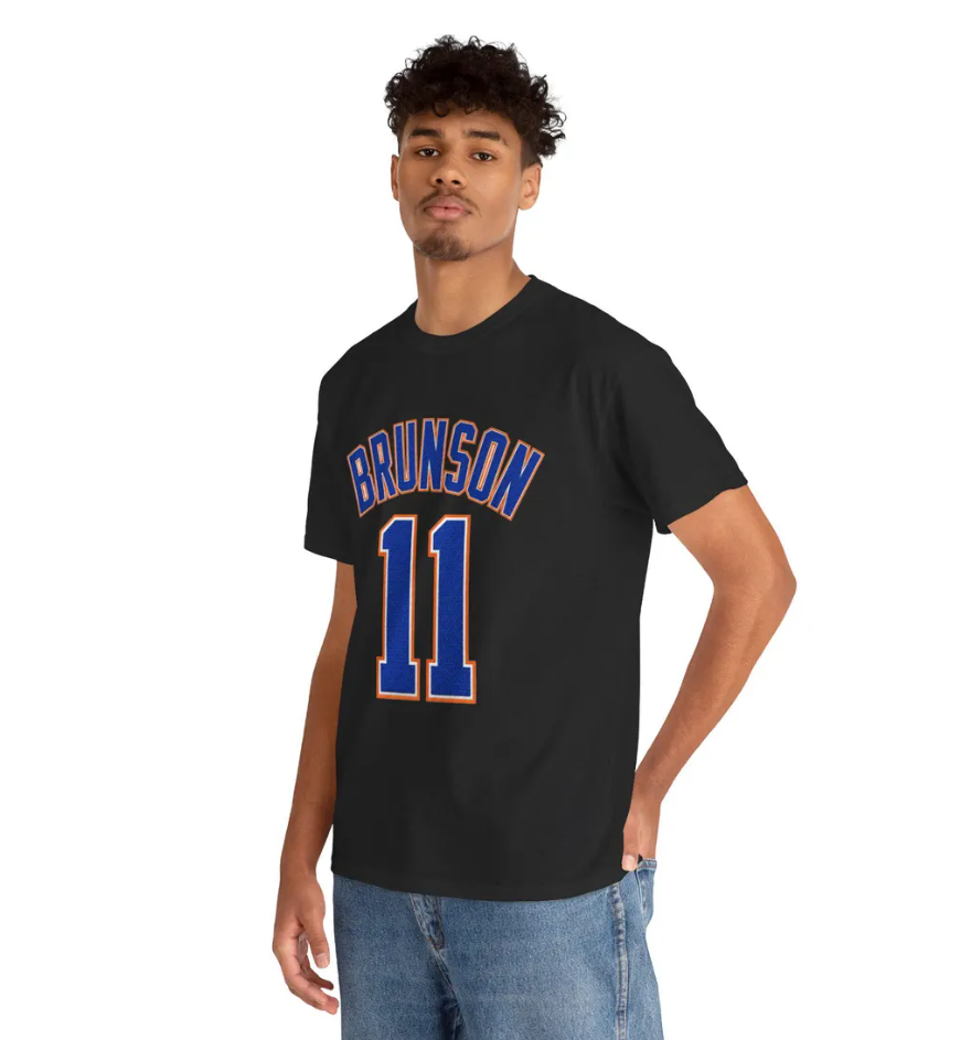 Jalen Brunson New York T Shirt Basketball Jersey Tee