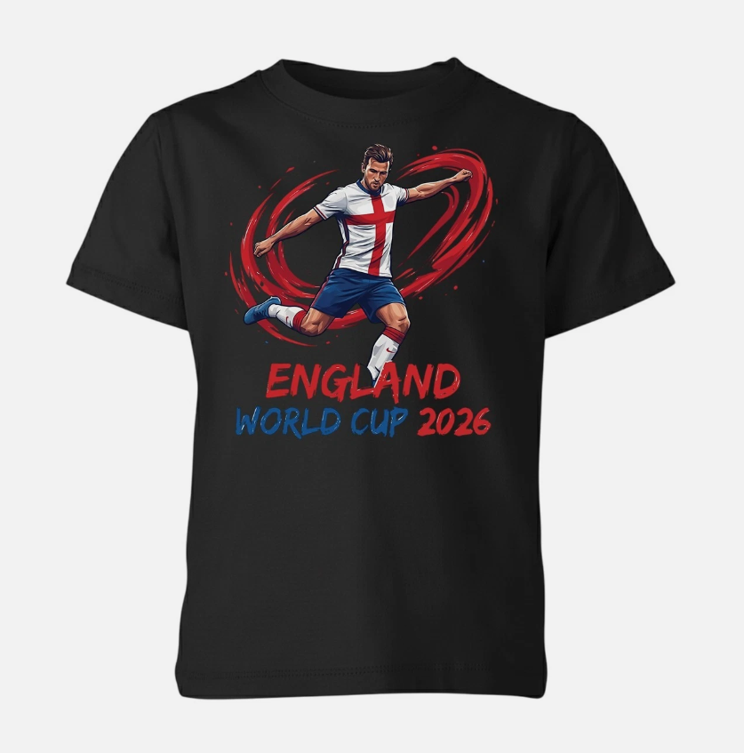 England Football World Cup 2026 Unisex Kids T-Shirt It's Coming Home Soccer Tee
