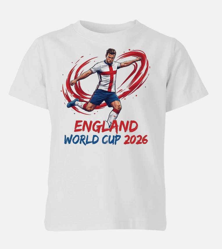 England Football World Cup 2026 Unisex Kids T-Shirt It's Coming Home Soccer Tee