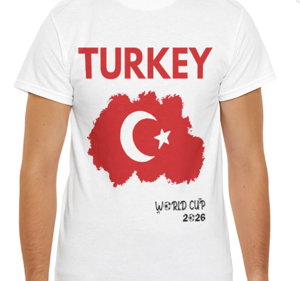 Turkey World Cup 2026 Soccer T‑Shirt | Turkish Football Supporter Tee Unisex